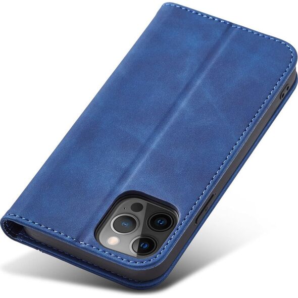 Hurtel Magnet Fancy Case etui do iPhone 12 Pro Max pokrowiec portfel na karty kartę podstawka niebieski 11542408 9145576249475