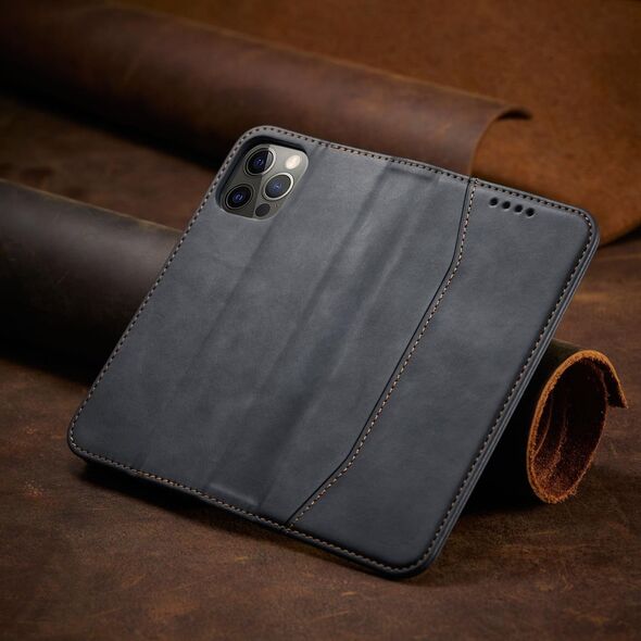 Hurtel Magnet Fancy Case etui do iPhone 12 Pro Max pokrowiec portfel na karty kartę podstawka czarny 11542411 9145576249468