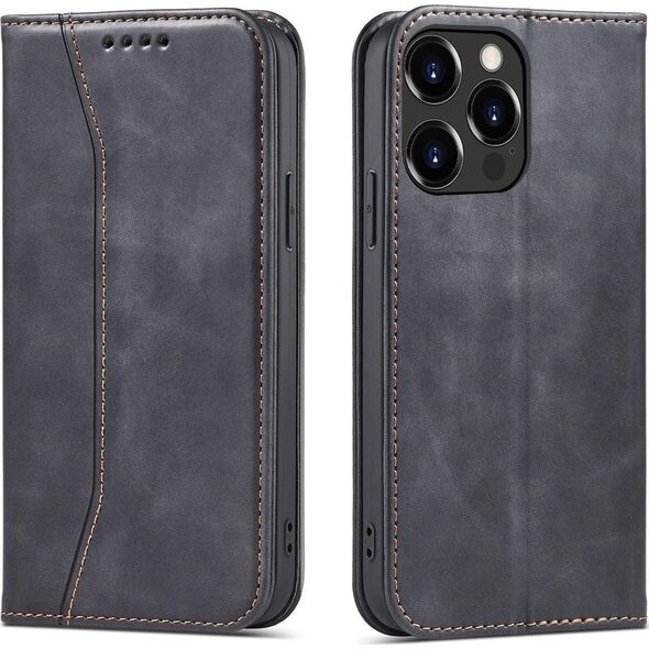 Hurtel Magnet Fancy Case etui do iPhone 13 Pro Max pokrowiec portfel na karty kartę podstawka czarny 11542422 9145576249628