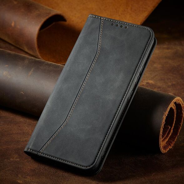 Hurtel Magnet Fancy Case etui do Samsung Galaxy S22+ (S22 Plus) pokrowiec portfel na karty kartę podstawka czarny 11542450 9145576249949