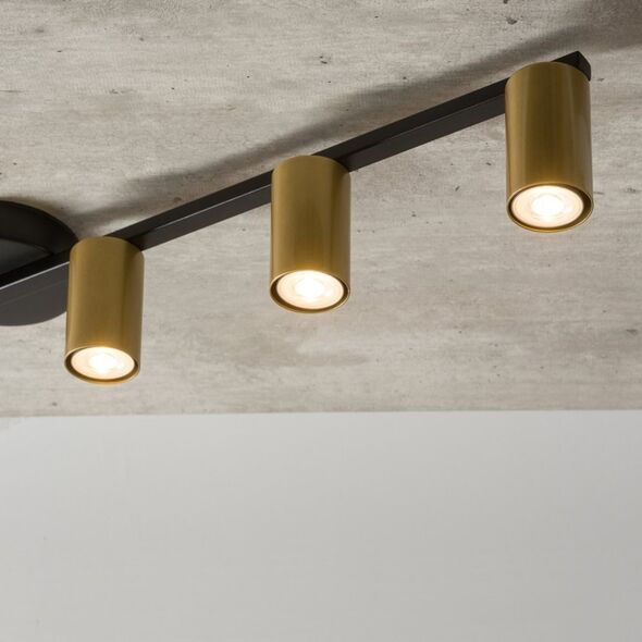 Lampa sufitowa Sigma Metalowa lampa sufitowa Sky listwa do kuchni czarna złota 11542925 5905143281345
