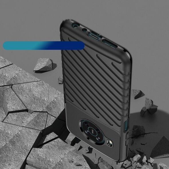 Hurtel Thunder Case elastyczne pancerne etui pokrowiec Nokia X100 czarny 11547382 9145576249260