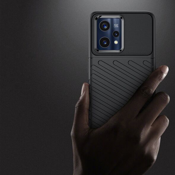 Hurtel Thunder Case elastyczne pancerne etui pokrowiec Realme 9 Pro + (9 Pro Plus) czarny 11547391 9145576249062