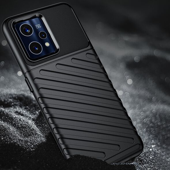 Hurtel Thunder Case elastyczne pancerne etui pokrowiec Realme 9 Pro + (9 Pro Plus) czarny 11547391 9145576249062