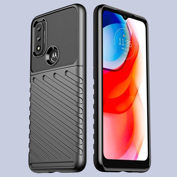 Hurtel Thunder Case elastyczne pancerne etui pokrowiec Motorola Moto G Play 2022 czarny 11547392 9145576255087