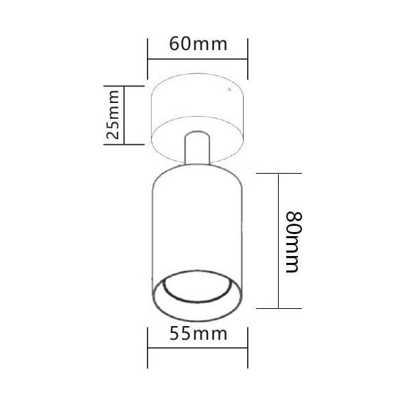 Lampa sufitowa Masterled Bardo lampa sufitowa (spot) 1-punktowa czarna/chrom 11551702 5908263384712