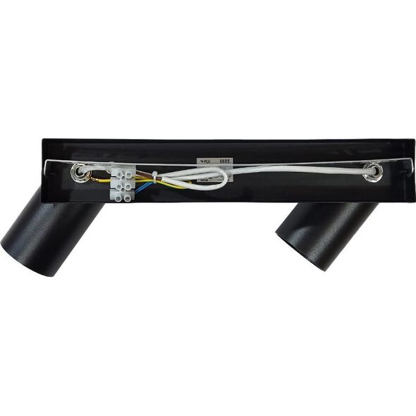 Lampa sufitowa Masterled Bardo lampa sufitowa (spot) 2-punktowa czarna/chrom 11551707 5908263384729