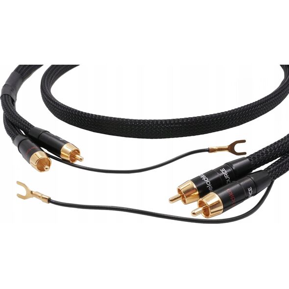 Gramofon Melodika Melodika MDPHD40 Purple Rain Black Edition Kabel 2xRCA PHONO do gramofonu z żyłą uziemiającą - 4m 11618884 5907609008169