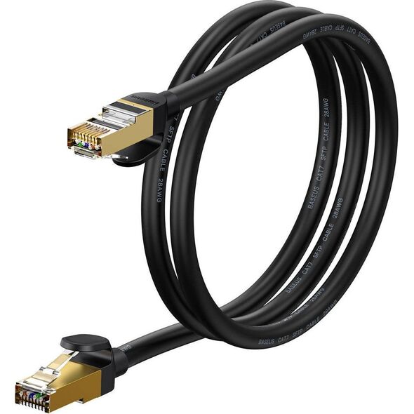 Baseus Kabel sieciowy Baseus Ethernet RJ45, 10Gbps, 1m (czarny) 11619011 6932172611354