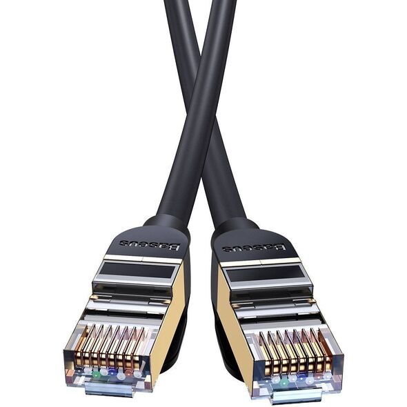 Baseus Kabel sieciowy Baseus Ethernet RJ45, 10Gbps, 1m (czarny) 11619011 6932172611354