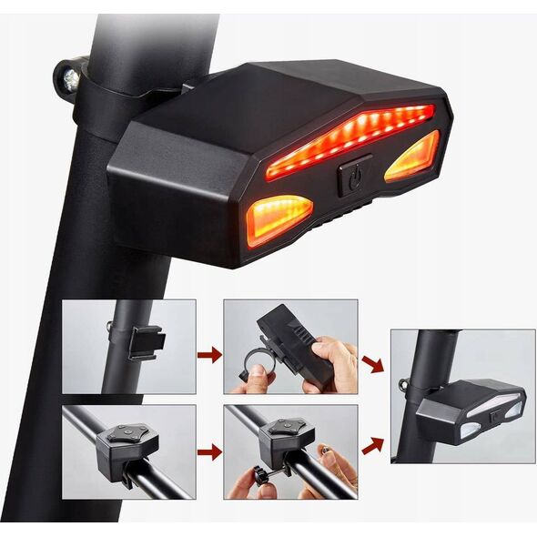 Gotel L8O Lampka Rowerowa Led Kierunkowskazy 11621616 5904100209804