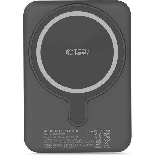 Powerbank Tech-Protect PB10 LifeMag 5000mAh Czarny 11622216 9589046926716