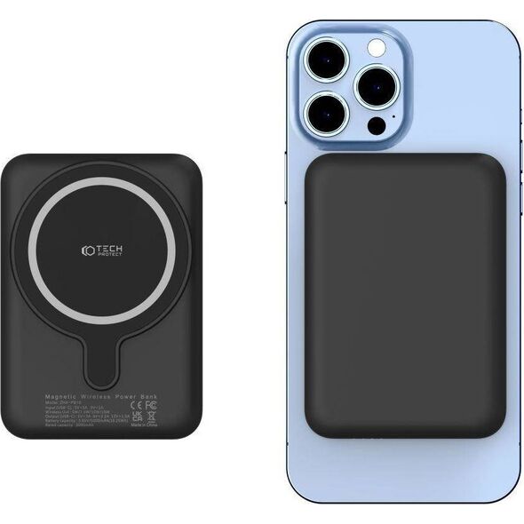 Powerbank Tech-Protect PB10 LifeMag 5000mAh Czarny 11622216 9589046926716