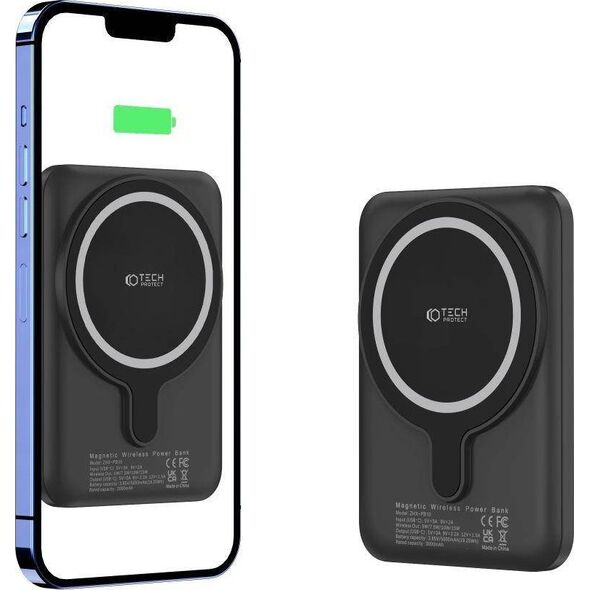 Powerbank Tech-Protect PB10 LifeMag 5000mAh Czarny 11622216 9589046926716