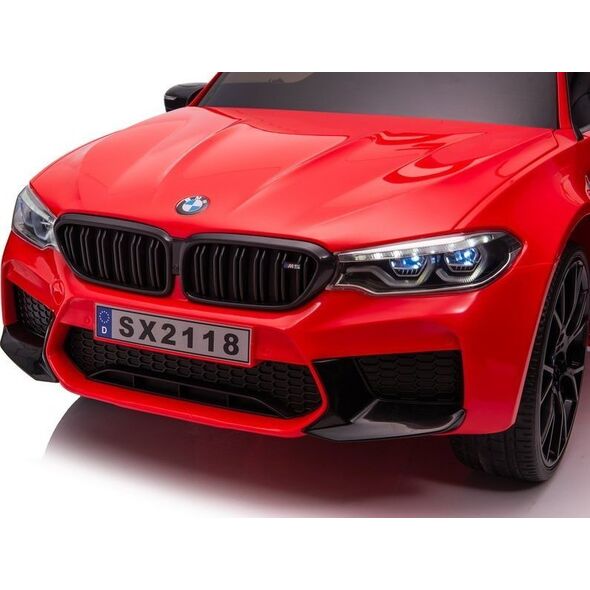 Lean Cars Auto Na Akumulator BMW M5 Z Platformą Dla Rodzica Czerwone Lakierowane 11635719 5904204755795