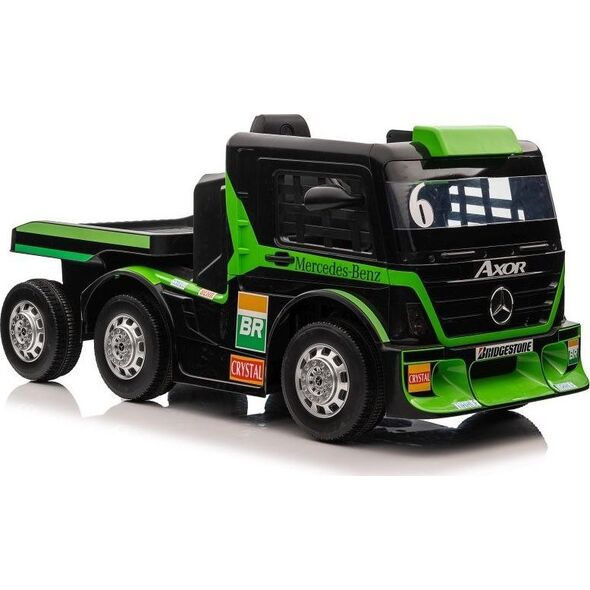 Lean Cars Auto Na Akumulator Mercedes + Naczepa XMX622B Zielony LCD 11635859 5904665994283