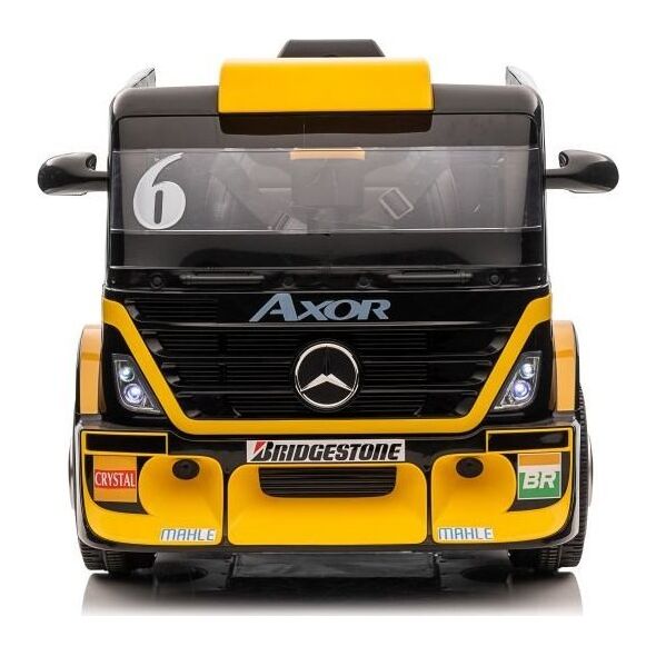 Lean Cars Auto Na Akumulator Mercedes + Naczepa XMX622B Zółty LCD 11635867 5904665994276