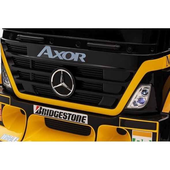 Lean Cars Auto Na Akumulator Mercedes + Naczepa XMX622B Zółty LCD 11635867 5904665994276