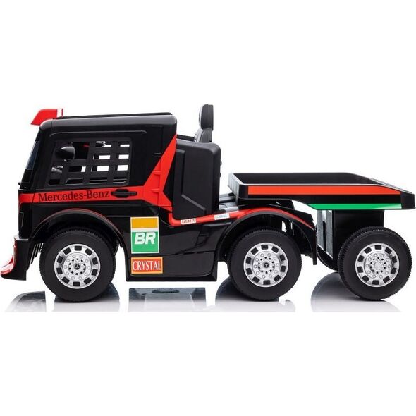 Lean Cars Auto Na Akumulator Mercedes + Naczepa XMX622B Czerwony LCD 11635881 5904665994313
