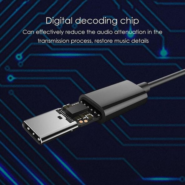 Techonic Oryginalny Zestaw Stereo Xiaomi HSEJ04WM USB-C czarny blister 11647386 6934177710728