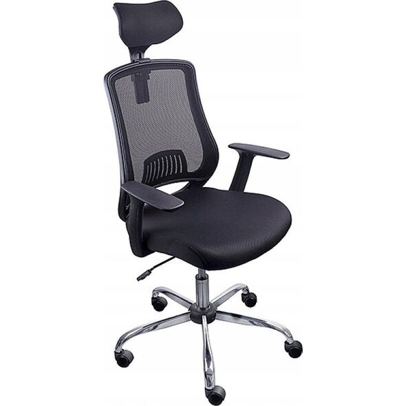 Krzesło biurowe Office Products Itaka Czarne 11716106 5901503617458