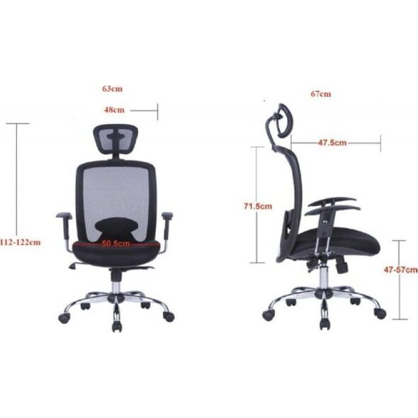 Krzesło biurowe Office Products Fotel biurowy OFFICE PRODUCTS Samos, czarny 11716108 5901503617427