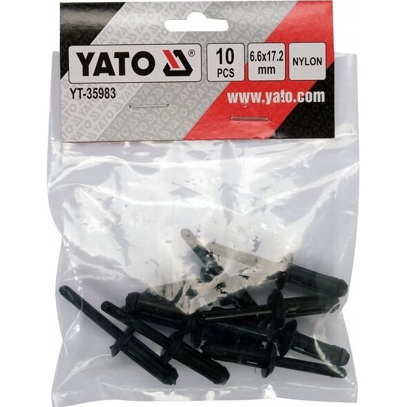 Yato YATO NITY PLASTIKOWE 6.6x17.2mm /10szt. 11739986 5906083073908