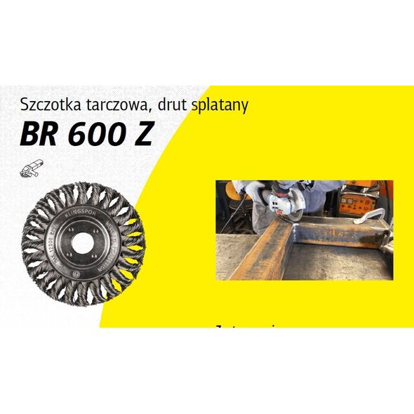 Klingspor K.SZCZOTKA TARCZOWA 115mm M14 BR600Z DRUT SKRĘCANY 11740308 4014855433186