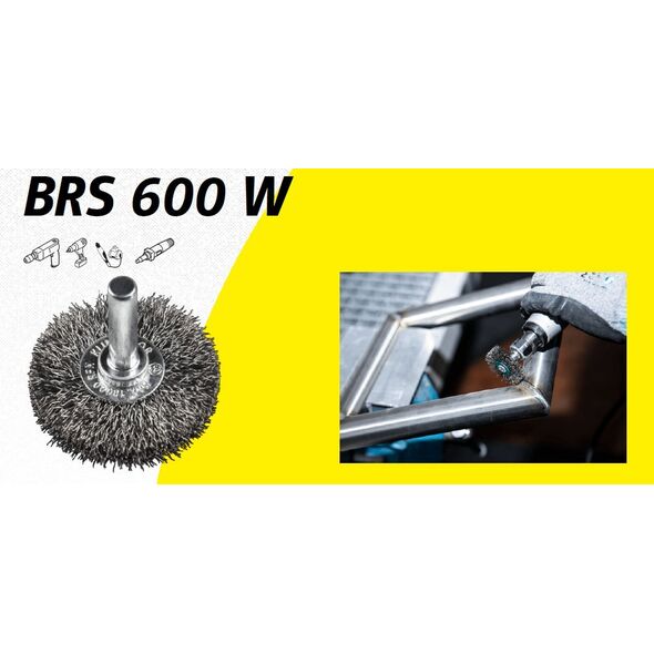 Klingspor K.SZCZOTKA TARCZOWA 70mm TRZPIEŃ BRS600W DRUT FALISTY NIERDZEWNY 11740329 4014855450657
