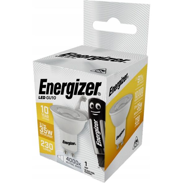 Energizer ENERGIZER ŻARÓWKA SPOT 3,1W / 35W GU10 230LM BARWA NEUTRALNA 11740359 5050028252757