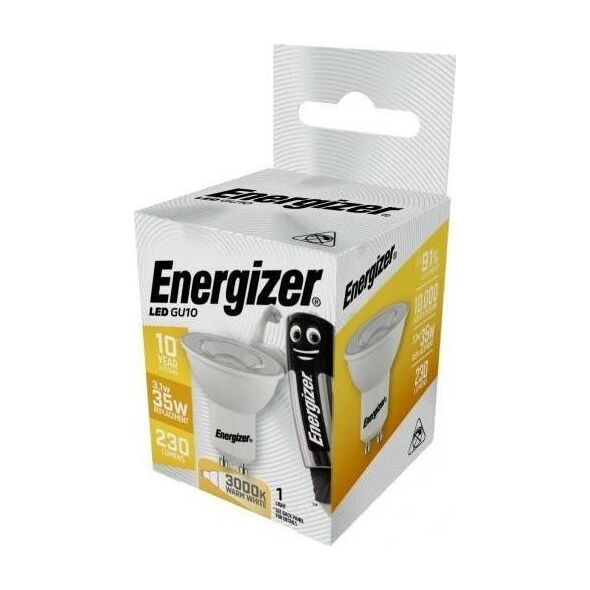 Energizer ENERGIZER ŻARÓWKA SPOT 3,1W / 35W GU10 230LM BARWA NEUTRALNA 11740359 5050028252757