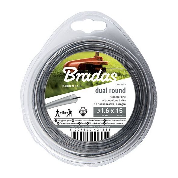 Bradas ŻYŁKA TNĄCA RIPPER DUAL 2.0*15m/OKRĄGŁA /BL. 11740421 5907544421542