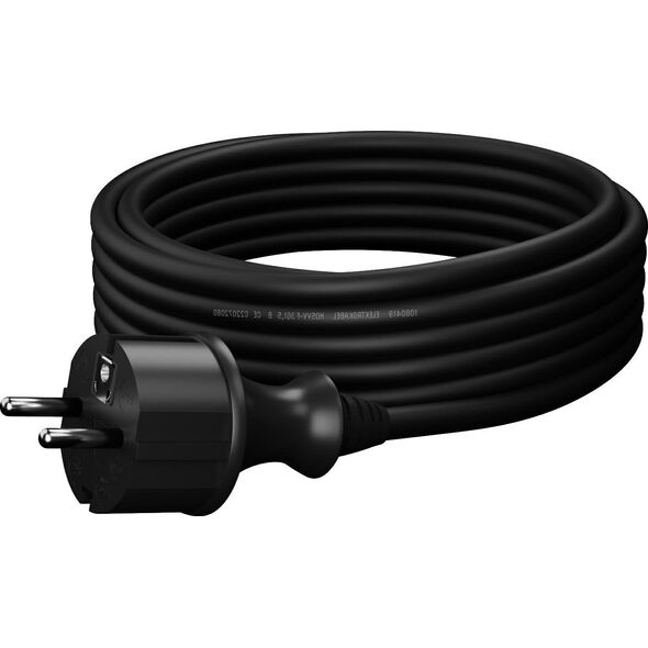 AWTools AWTOOLS PRZEWÓD Z WTYCZKĄ 5m 2x1,5 CZARNY H05VV-F 11740550 5903678610197