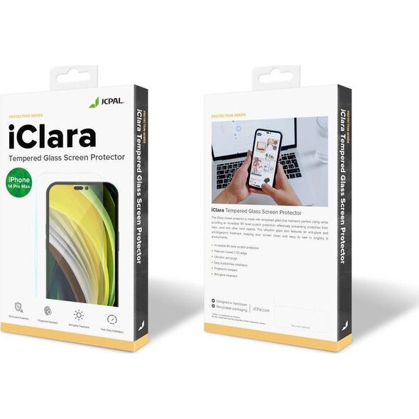 Jcpal JCPal iClara Tempered Glass Screen Protector - szkło hartowane do iPhone 14 Pro Max 11754003 6954661863419