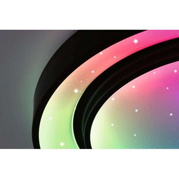 Lampa sufitowa Paulmann Panel Rainbow Dynamic 22W RGB Zmienna Biel Biały/czarny 11757553 4000870705445
