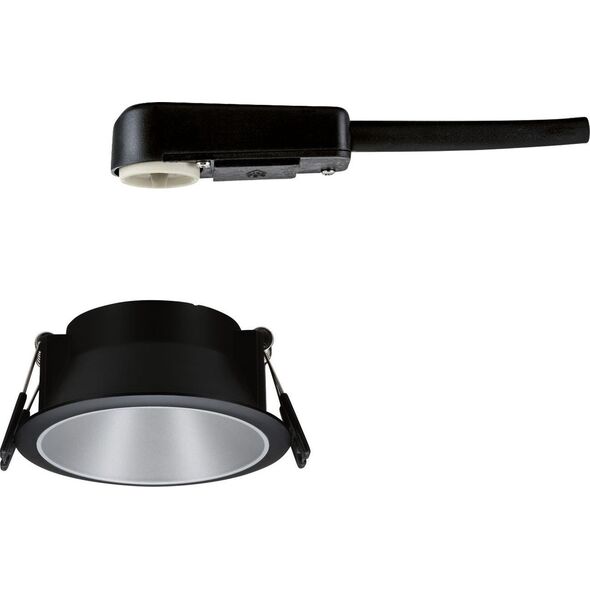 Paulmann Oprawa wbudowana Cole GU10 max. 10W czarny / srebrny mat 11757706 4000870933978