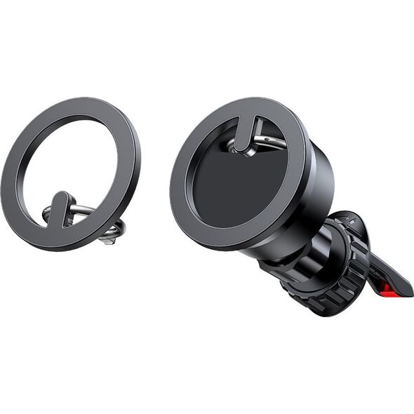 Joyroom Joyroom zestaw wielofunkcyjny magnetyczny uchwyt samochodowy ring podstawka do telefonu czarny (JR-ZS294) 11833772 6941237196644