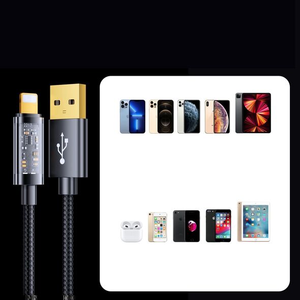 Kabel USB Joyroom USB-A - Lightning 2 m Niebieski (6941237196453) 11833784 6941237196453