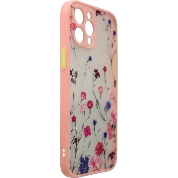 Hurtel Design Case etui do iPhone 12 Pro Max pokrowiec w kwiaty różowy 11833827 9145576253724