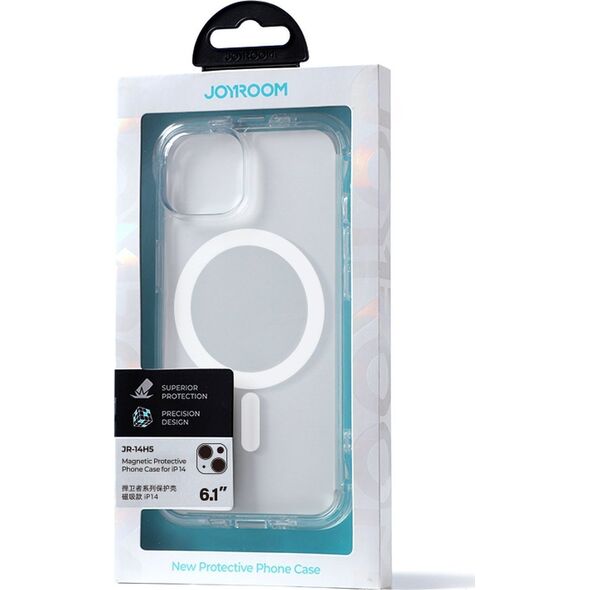 Joyroom Joyroom Magnetic Defender magnetyczne etui do iPhone 14 pancerny pokrowiec z haczykami podstawką przezroczysty (kompatybilne z MagSafe) 11834561 6956116729950