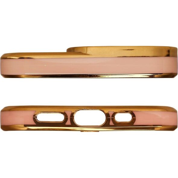 Hurtel Fashion Case etui do Xiaomi Redmi Note 11 Pro żelowy pokrowiec ze złotą ramką złoty 11835283 9145576252543