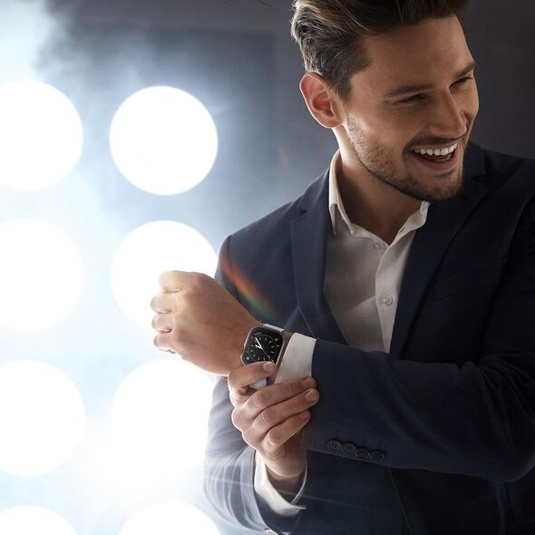Dux Ducis Dux Ducis Hamo etui do Watch 7 41mm metaliczny pokrowiec na zegarek czarny 11835362 6934913038727