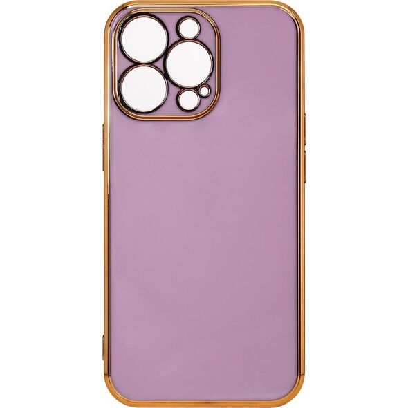 Hurtel Lighting Color Case Etui Xiaomi Redmi Note 11 Żelowy Ze Złotą Ramką Fioletowy 11851293 9145576253205
