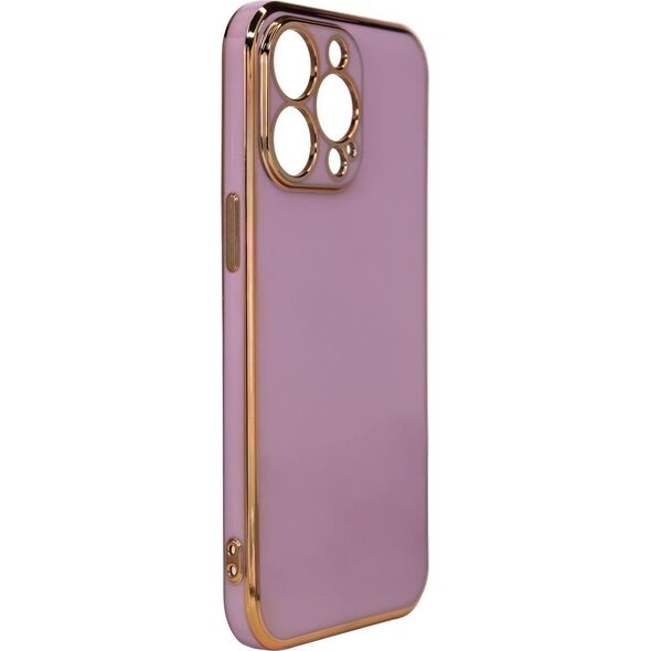 Hurtel Lighting Color Case Etui Xiaomi Redmi Note 11 Żelowy Ze Złotą Ramką Fioletowy 11851293 9145576253205