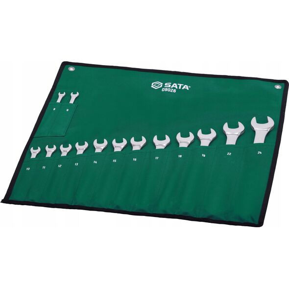 SATA SATA KLUCZE PŁASKO-OCZKOWE 14szt. SASZETKA 11865976 7891645087715