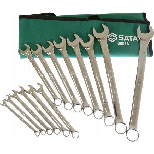 SATA SATA KLUCZE PŁASKO-OCZKOWE 14szt. SASZETKA 11865976 7891645087715