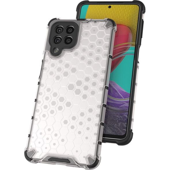 Hurtel Honeycomb etui pancerny pokrowiec z żelową ramką Samsung Galaxy M53 5G przezroczysty 11866019 9145576257180