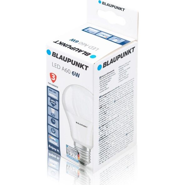 Blaupunkt Blaupunkt Żarówka LED E27 6W barwa naturalna 11868704 5907622673382