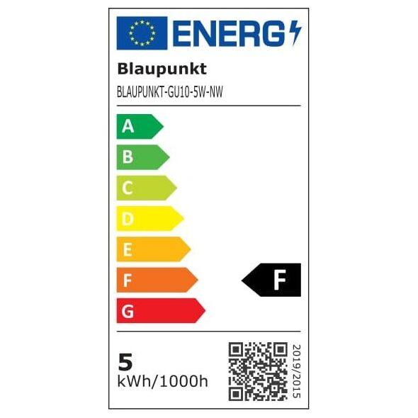 Blaupunkt Blaupunkt Żarówka LED GU10 5W barwa naturalna 11868707 5907622671494