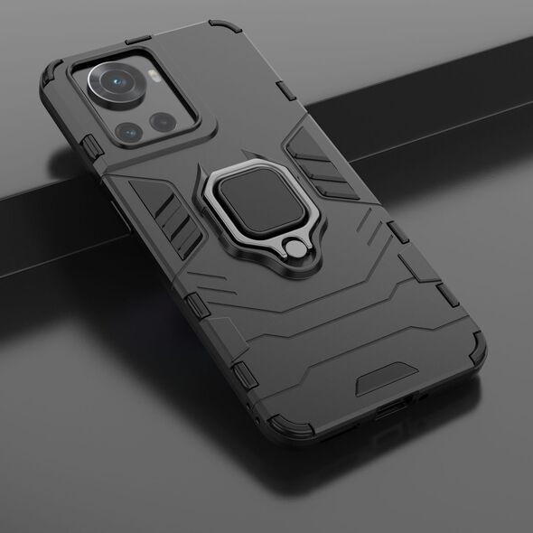 Hurtel Ring Armor pancerne hybrydowe etui pokrowiec + magnetyczny uchwyt OnePlus Ace czarny 11872968 9145576257067